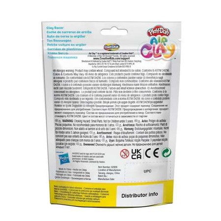 PLAY-DOH Air Clay Racers, zabawka kreatywna CZERWONY