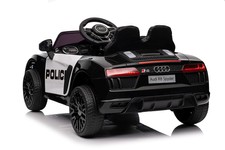 Audi R8 Policja na akumulator dla dzieci + Pilot + EVA + Wolny Start + MP3 LED