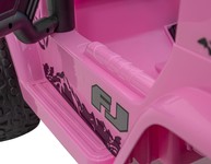 Toyota FJ Cruiser dla dzieci Różowy + Pilot + Napęd 4x4 + Audio LED + EVA + Wolny Start