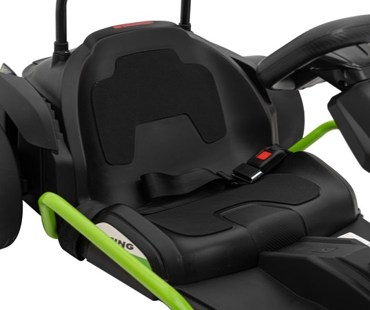 Gokart Fast 3 Drift na akumulator dla dzieci Czarny + Funkcja driftu + Silniki 2x150W + Radio LED + Pasy