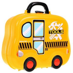 Zestaw majsterkowicza 2w1 dla dzieci 3+ Walizka pojazd na kółeczkach + Warsztat z narzędziami