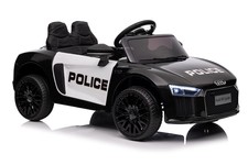 Audi R8 Policja na akumulator dla dzieci + Pilot + EVA + Wolny Start + MP3 LED