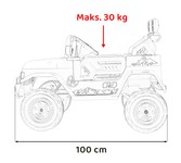Toyota FJ Cruiser dla dzieci Czarny Liście + Pilot + Napęd 4x4 + Audio LED + EVA + Wolny Start