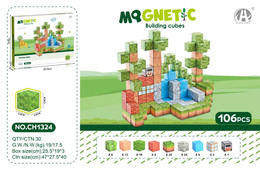 Zestaw Kostek Magnetycznych, Klocki Magnetyczne 106el.