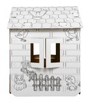 Domek XXL z końmi kolorowanka 3D dla dzieci