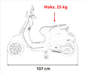 Pojazd Skuter Vespa ROMA Zielony