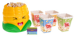Gra zręcznościowa Popcorn dla dzieci 4+ Łapanie kukurydzy + 70 sztuk Popcornu + 4 Kubełki