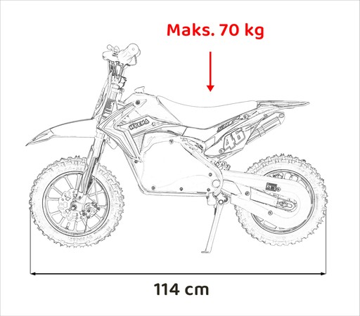 Pojazd Motor RENEGADE 50R Czerwony