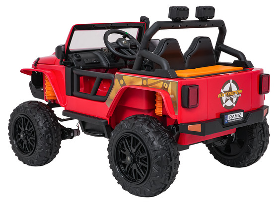 Pojazd Jeep Monster Czerwony