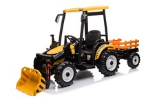 Pojazd MEGA Traktor D68 Z Przyczepką Żółty