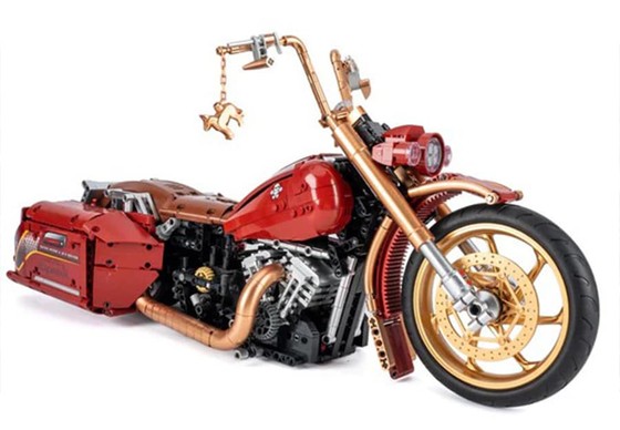 Klocki Motocykl 2111el. Czerwony