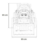 Koparka Traktor na akumulator dla dzieci Czerwony + Ruchome Ramię Łyżka + Pilot + Wolny Start + Radio FM + LED