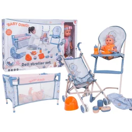 MEGA Zestaw DINUŚ z Lalką + Akcesoria