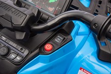 Quad Can Am Outlander ATV z Pilotem Niebieski