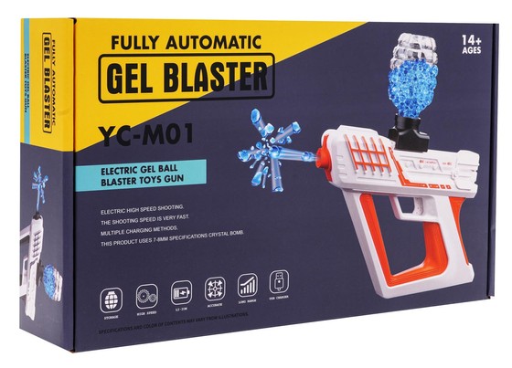 Pistolet GEL BLASTER Szary + Akcesoria