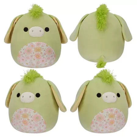 SQUISHMALLOWS Juniper - Green Donkey With Floral Belly