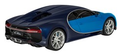 Bugatti Chiron niebieski RASTAR model 1:14 Zdalnie sterowane auto + Światła LED + Pilot 2,4 GHz