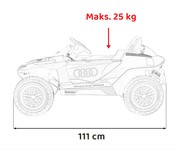 Pojazd Audi RSQ E-TRON Szary