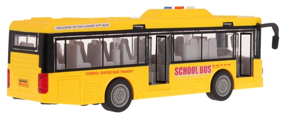 Autobus Żółty Z Funkcją Świateł i Dźwięku