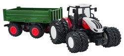 Traktor Czerwony R/C Z Zieloną Naczepą