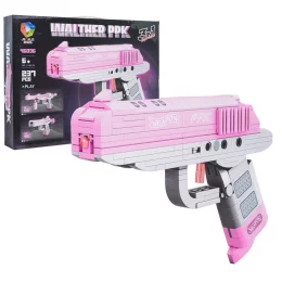 Zestaw Klocków Pistolet Różowy 237el.