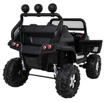 Mercedes Benz Unimog dla dzieci Czarny + Napęd 4x4 + Pilot + Bagażnik + Wolny Start + MP3 LED