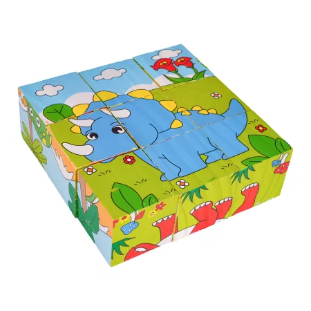 Klocki Drewniane Dla Najmłodszych Edycja Dinozaury