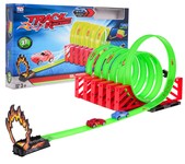 Ekstremalny Tor Wyścigowy dla dzieci 3+ Elementy konstrukcyjne 27 el. + 2 Autka rajdowe + 6 Pętli