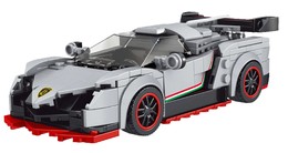 Zestaw Klocków Auto Sportowe 398el. Białe