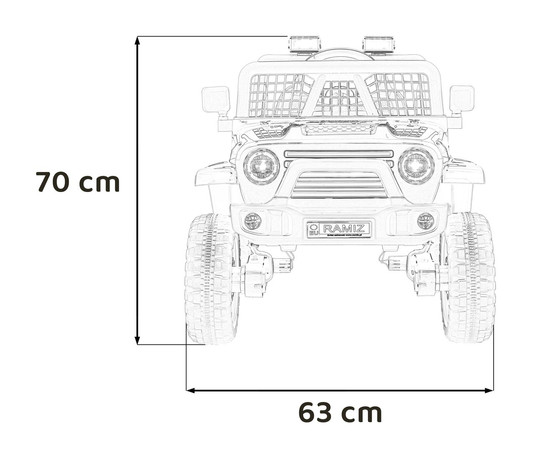 Pojazd OFF ROAD 4x4 SPORT Czarny