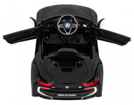 BMW I8 Lift Auto na akumulator Czarny + Pilot + Wolny Start + 3-pkt pasy + MP3 USB + LED