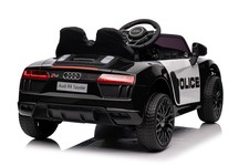 Audi R8 Policja na akumulator dla dzieci + Pilot + EVA + Wolny Start + MP3 LED