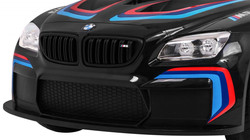 BMW M6 GT3 Auto na akumulator dla dzieci Czarny + Nawiew powietrza + Dźwięki MP3 Światła + Pilot