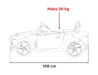 Autko Bentley Bacalar na akumulator dla dzieci Zielony + Pilot + EVA + Wolny Start + Audio LED