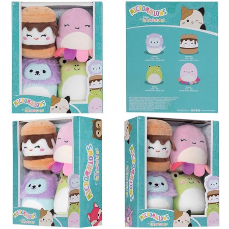 MICROMALLOWS  4-Pak, Wersja 3, pluszak, 6 cm