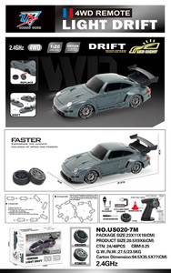 Autko R/C do Driftu 1:20 z Funkcją Świateł Zielony