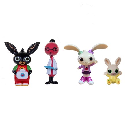 BING  4 Figurki Bing Molly Coco Charlie, figurka