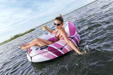 Koło do Pływania RAPID RIDER Różowy 135cm Bestway
