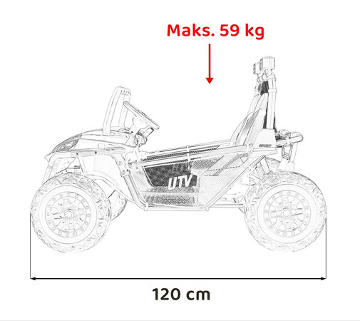 Pojazd Buggy FASTER Żółty