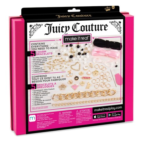 MAKE IT REAL do tworzenia bransoletek Juicy Couture Chains & Charms, zabawka kreatywna