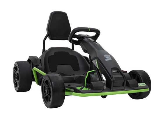 Gokart Fast 3 Drift na akumulator dla dzieci Czarny + Funkcja driftu + Silniki 2x150W + Radio LED + Pasy