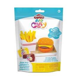 PLAY-DOH Air Clay Foodie BURGER Z FRYTKAMI, zabawka kreatywna