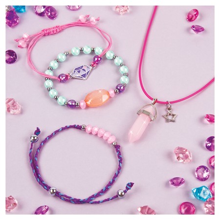 MAKE IT REAL Zestaw do tworzenia biżuterii Positive Gems, zabawka kreatywna