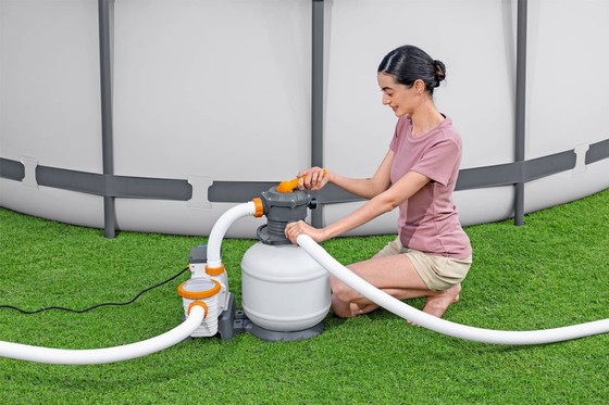 Piaskowa Pompa Filtrująca do basenów BESTWAY 8327 l/h + Złączki + Węże