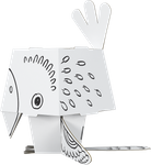 "Papuga" kolorowanka-składanka 3D dla dzieci