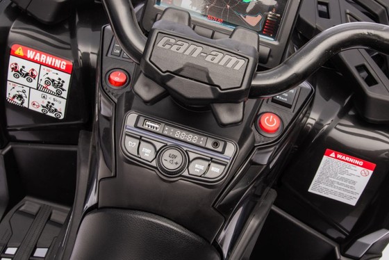 Quad Can Am Outlander ATV z Pilotem Czarny