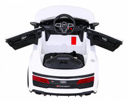 Audi R8 LIFT Samochodzik na akumulator Biały + Pilot + Koła EVA + MP3 + LED