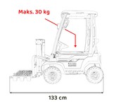 Pojazd Wózek Widłowy JCB Żółty