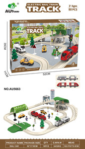 Kolejka Miasto z Funkcją Świateł i Dźwięku 80el.