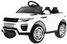 Autko Rapid Racer elektryczne dla dzieci Biały + Pilot + Wolny Start + EVA + MP3 LED